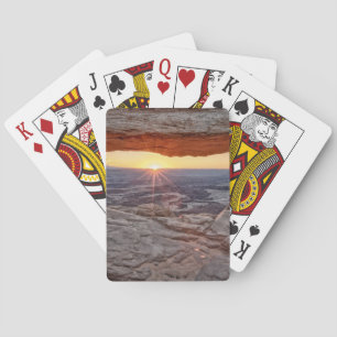 Sunrise at Mesa Arch, Canyonlands National Park Poker Cards
