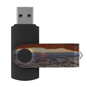 Sunrise at Mesa Arch, Canyonlands National Park USB Flash Drive