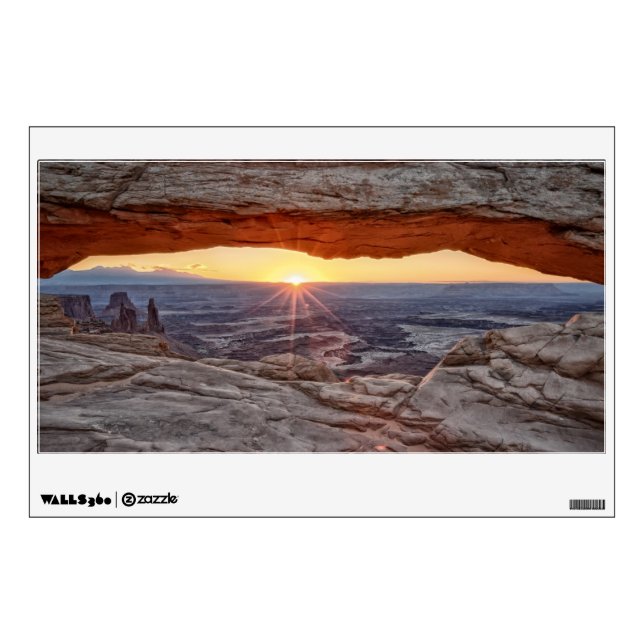 Sunrise at Mesa Arch, Canyonlands National Park Wall Sticker (Front)