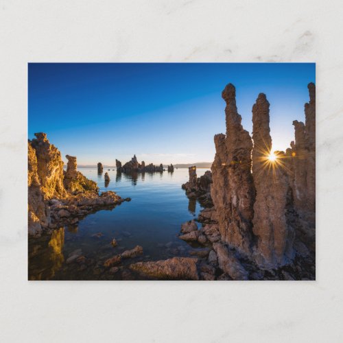 Sunrise at Mono lake California Postcard