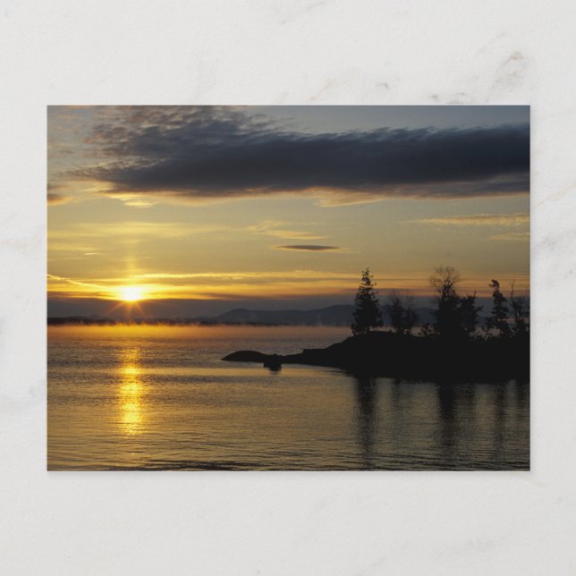 Sunrise at Moosehead Lake Postcard (Front)