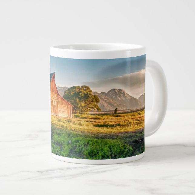 Sunrise at Moulton Barn Giant Coffee Mug (Front Right)