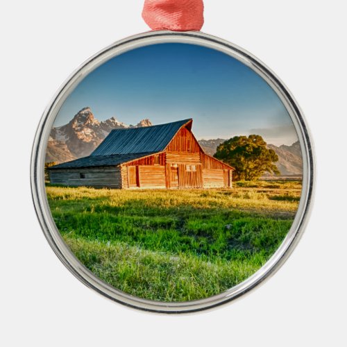 Sunrise at Moulton Barn Metal Ornament