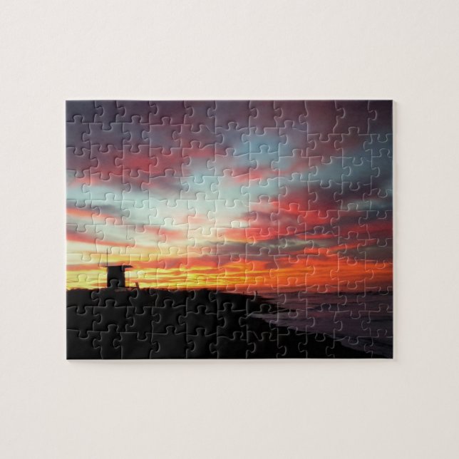Sunrise at Newport Beach, CA Jigsaw Puzzle (Horizontal)