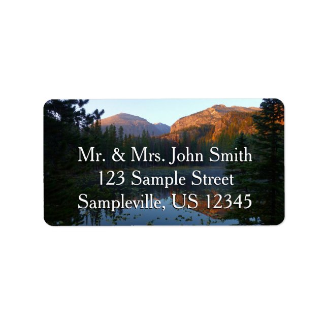 Sunrise at Nymph Lake II Label (Front)