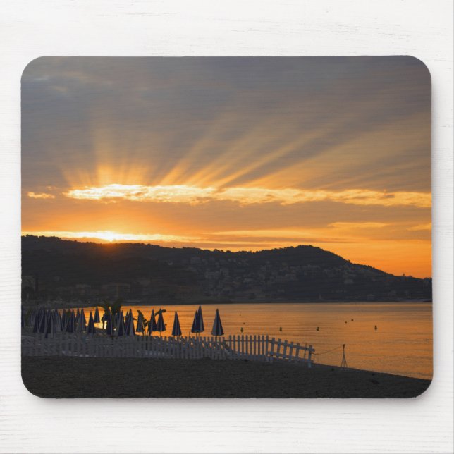 Sunrise At Promenade des Anglais Mouse Pad (Front)
