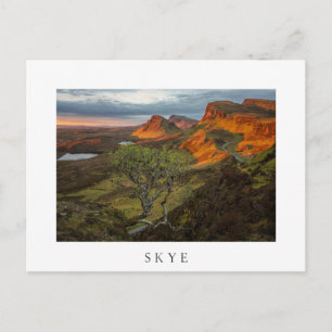 Sunrise at Quiraing mountains on Skye, Scotland Postcard