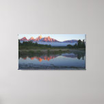 Sunrise at Schwabacker Landing at Grand Teton Canvas Print