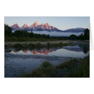 Sunrise at Schwabacker Landing at Grand Teton Cards