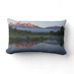 Sunrise at Schwabacker Landing at Grand Teton Lumbar Pillow