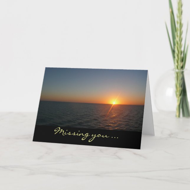 Sunrise at Sea Card (Front)