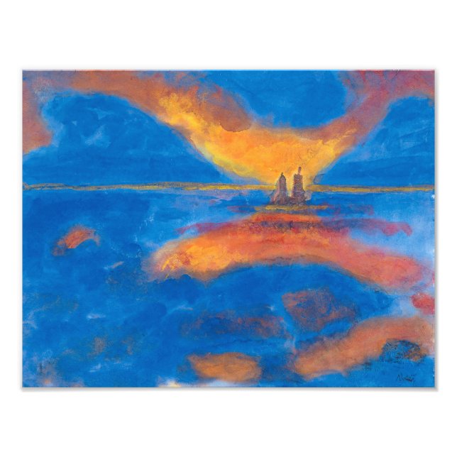 Sunrise at Sea | Emil Nolde | Photo Print (Front)