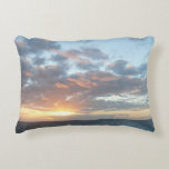 Sunrise at Sea I Pastel Seascape Accent Pillow