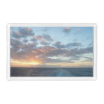 Sunrise at Sea I Pastel Seascape Acrylic Tray