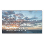 Sunrise at Sea I Pastel Seascape Business Card Magnet