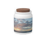 Sunrise at Sea I Pastel Seascape Candy Jar