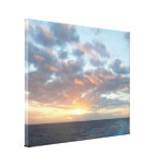 Sunrise at Sea I Pastel Seascape Canvas Print