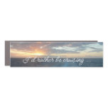 Sunrise at Sea I Pastel Seascape Car Magnet