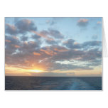 Sunrise at Sea I Pastel Seascape Card