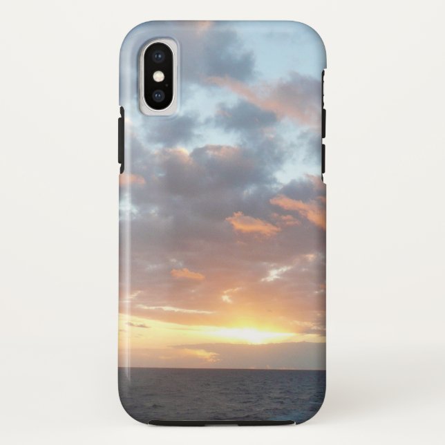 Sunrise at Sea I Pastel Seascape Case-Mate iPhone Case (Back)