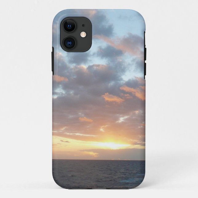 Sunrise at Sea I Pastel Seascape Case-Mate iPhone Case (Back)