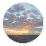Sunrise at Sea I Pastel Seascape Ceramic Knob