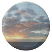 Sunrise at Sea I Pastel Seascape Chocolate Covered Oreo (Front)