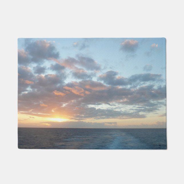 Sunrise at Sea I Pastel Seascape Doormat (Front)
