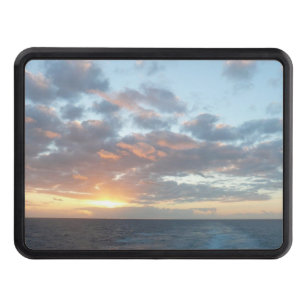Sunrise at Sea I Pastel Seascape Hitch Cover