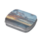 Sunrise at Sea I Pastel Seascape Jelly Belly Tin (Side)