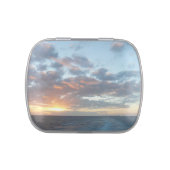 Sunrise at Sea I Pastel Seascape Jelly Belly Tin (Top)