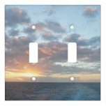 Sunrise at Sea I Pastel Seascape Light Switch Cover