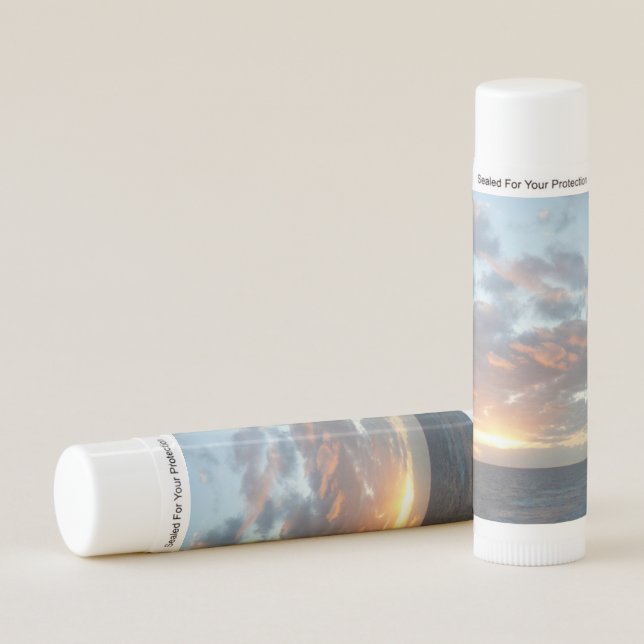 Sunrise at Sea I Pastel Seascape Lip Balm (Front)