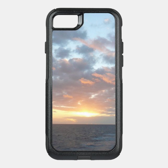 Sunrise at Sea I Pastel Seascape Otterbox iPhone Case (Back)