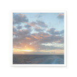 Sunrise at Sea I Pastel Seascape Paper Napkins