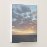 Sunrise at Sea I Pastel Seascape Pocket Folder