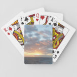 Sunrise at Sea I Pastel Seascape Poker Cards