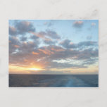 Sunrise at Sea I Pastel Seascape Postcard