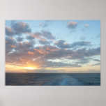 Sunrise at Sea I Pastel Seascape Poster