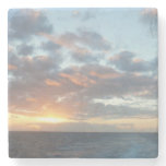 Sunrise at Sea I Pastel Seascape Stone Coaster