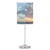 Sunrise at Sea I Pastel Seascape Table Lamp (Back)