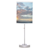 Sunrise at Sea I Pastel Seascape Table Lamp (Front)