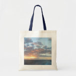 Sunrise at Sea I Pastel Seascape Tote Bag