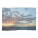 Sunrise at Sea I Pastel Seascape Towel