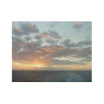 Sunrise at Sea I Pastel Seascape Wood Poster