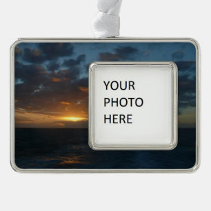Sunrise at Sea II Ocean Seascape Christmas Ornament
