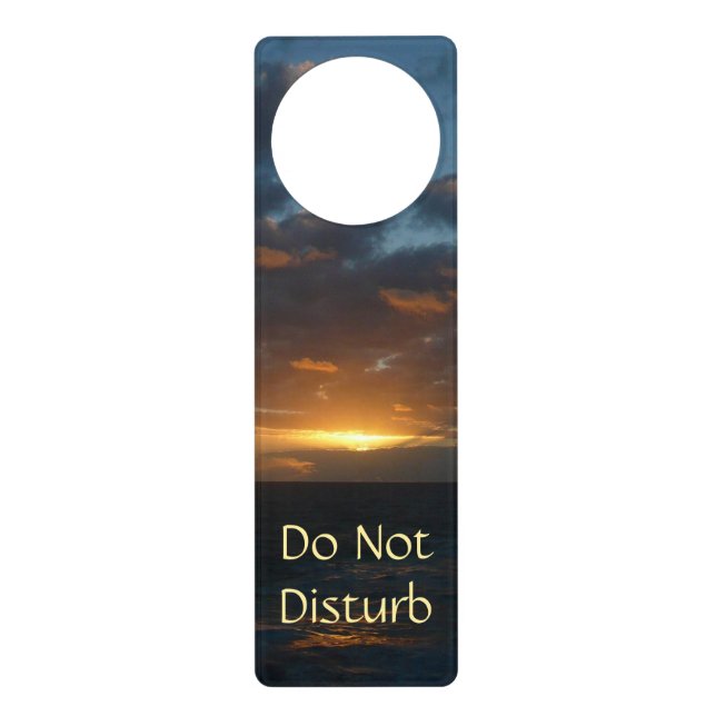 Sunrise at Sea II Ocean Seascape Door Hanger (Front)