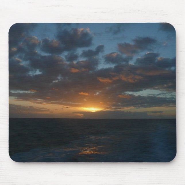 Sunrise at Sea II Ocean Seascape Mouse Pad (Front)