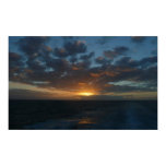 Sunrise at Sea II Ocean Seascape Photography Poster
