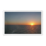 Sunrise at Sea III Ocean Horizon Seascape Acrylic Tray